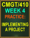 CMGT/410 Implementing a Project